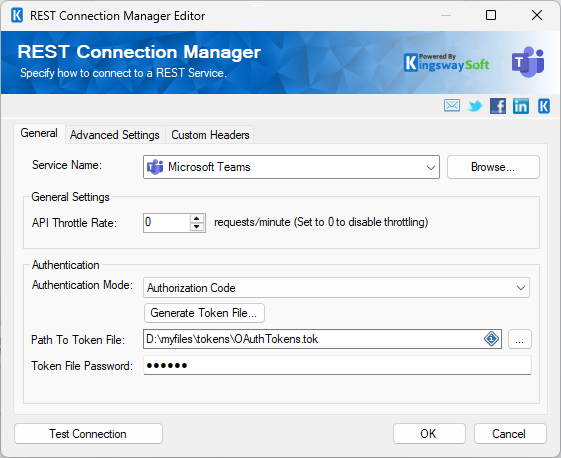Microsoft Teams Connection Manager - Authorization Code